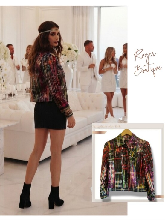 Perceptions New York Jackets & Blazers - 🌿Dazzling Perceptions New York Vintage Sequin Jacket - Size 6 Boho Chic Glam